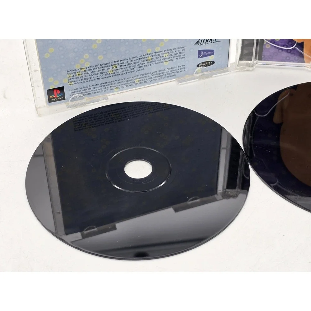 You Don't Know Jack (Sony PlayStation‎ 1, 1999) CIB Complete 2-disc Set